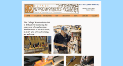 Desktop Screenshot of dupagewoodworkers.org